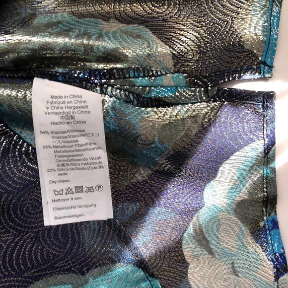 NWT J Crew ruffle front floral sleeveless top - Picture 7 of 7